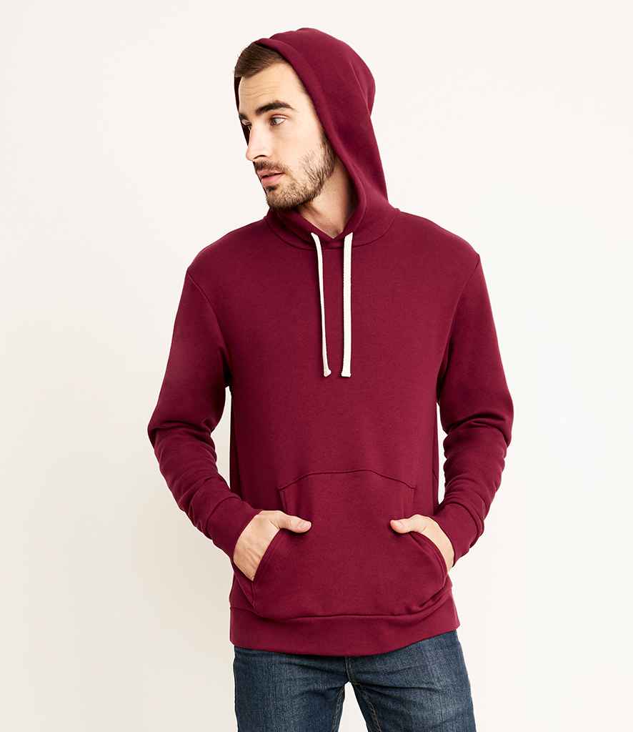 Next Level Apparel Unisex Fleece Pullover Hoodie in Maroon by Next Level Apparel — Custom branded clothing by Print Press, featuring premium embroidery produced in our specialist print lab in the UK.