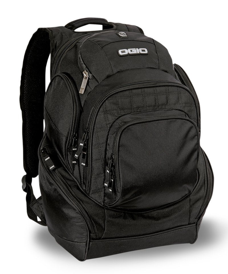 Mastermind Backpack in One size Black by OGIO — Custom branded clothing by Print Press, featuring premium embroidery produced in our specialist print lab in the UK.