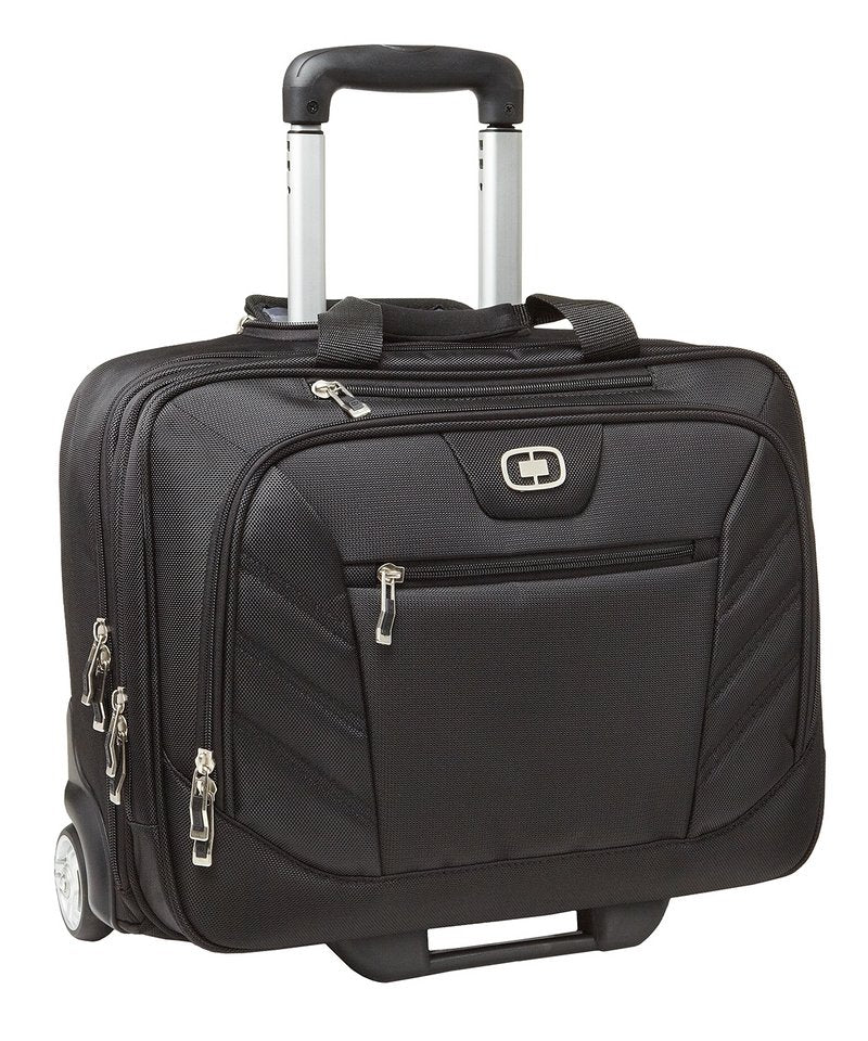Lucin Briefcase in One size Black by OGIO — Custom branded clothing by Print Press, featuring premium embroidery produced in our specialist print lab in the UK.
