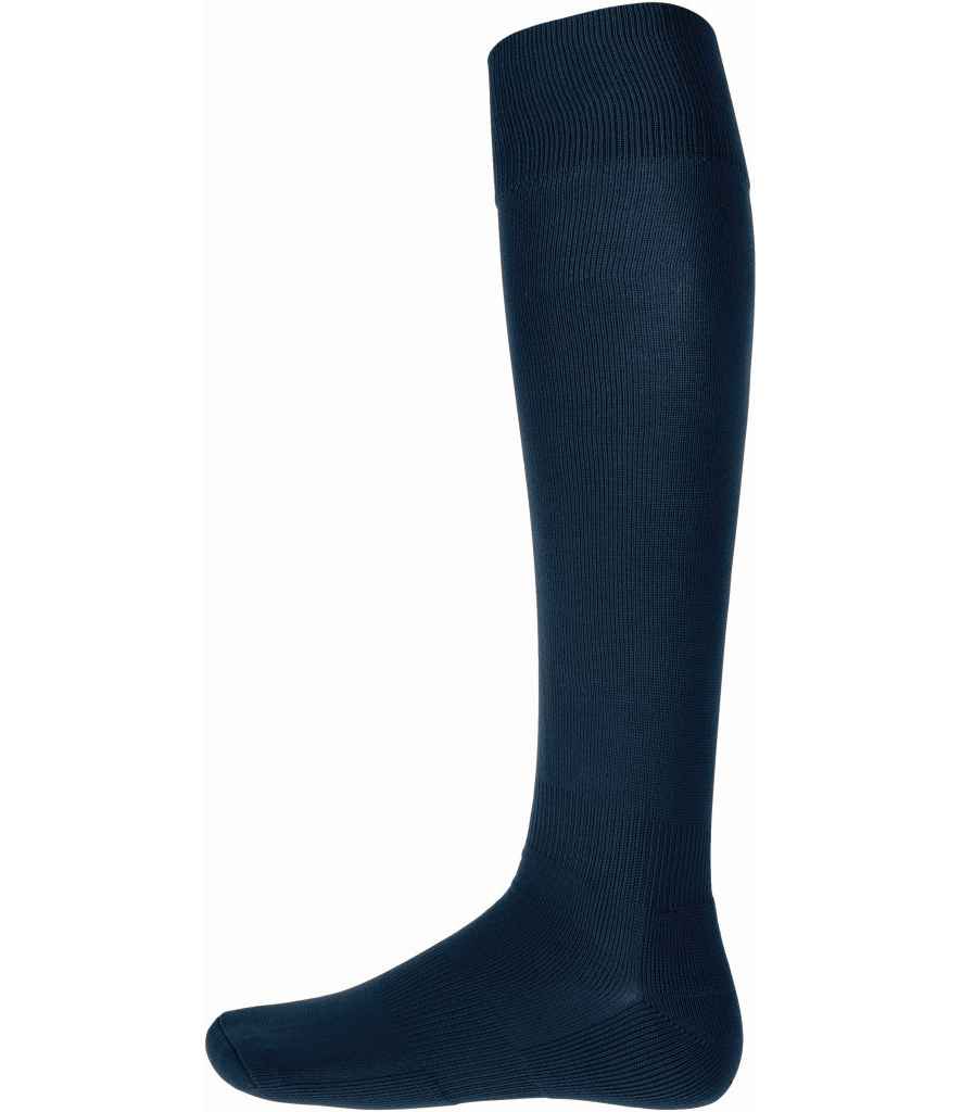 Proact Sports Socks in Navy by Proact — Custom branded clothing by Print Press, featuring premium embroidery produced in our specialist print lab in the UK.