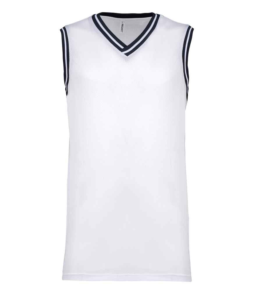 Proact Unisex University Jersey in White Navy by Proact — Custom branded clothing by Print Press, featuring premium embroidery produced in our specialist print lab in the UK.