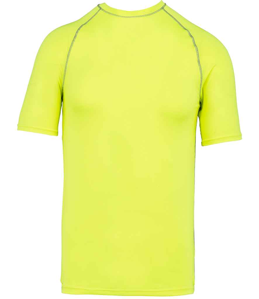 Proact Kids Surf T-Shirt in Fluorescent Yellow by Proact — Custom branded clothing by Print Press, featuring premium embroidery produced in our specialist print lab in the UK.