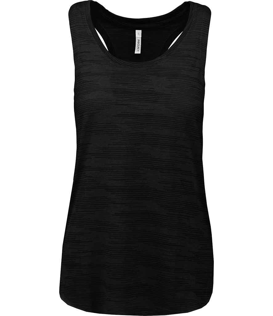 Proact Ladies Sports Slub Tank Top in Black by Proact — Custom branded clothing by Print Press, featuring premium embroidery produced in our specialist print lab in the UK.