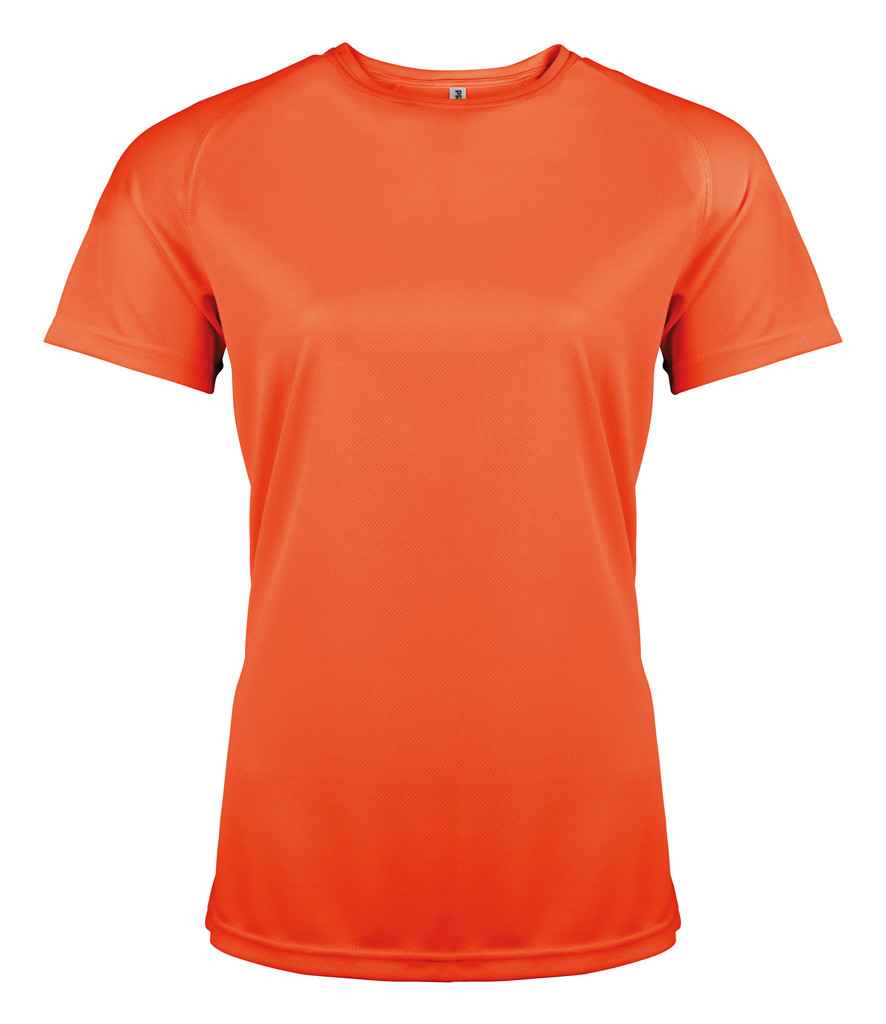 Proact Ladies Performance T-Shirt in Fluorescent Orange by Proact — Custom branded clothing by Print Press, featuring premium embroidery produced in our specialist print lab in the UK.