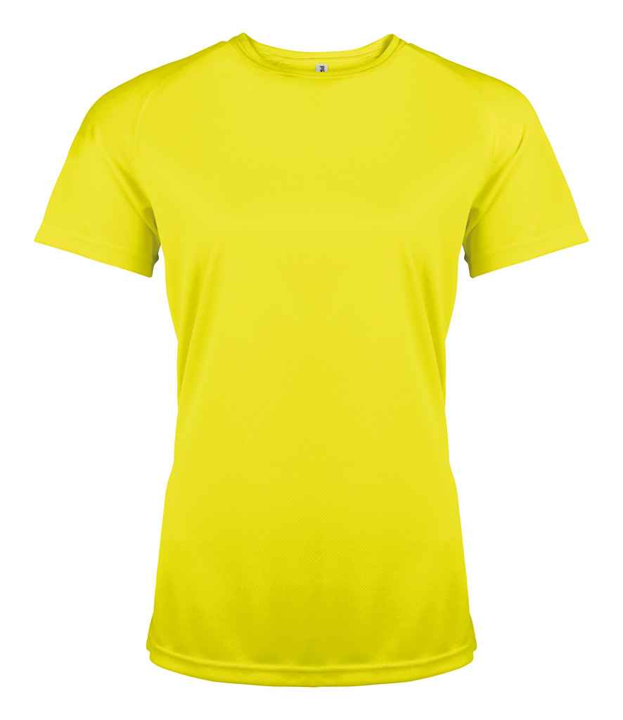 Proact Ladies Performance T-Shirt in Fluorescent Yellow by Proact — Custom branded clothing by Print Press, featuring premium embroidery produced in our specialist print lab in the UK.