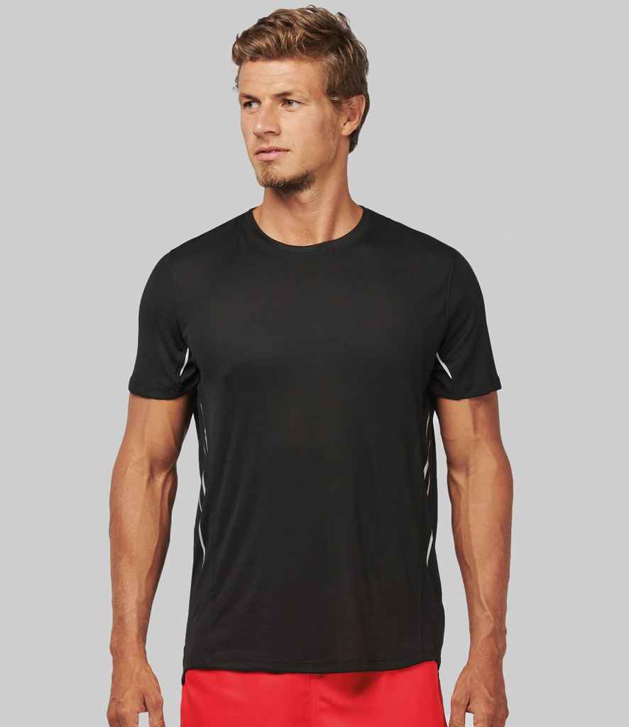 Proact Contrast Sports T-Shirt in Black Silver by Proact — Custom branded clothing by Print Press, featuring premium embroidery produced in our specialist print lab in the UK.
