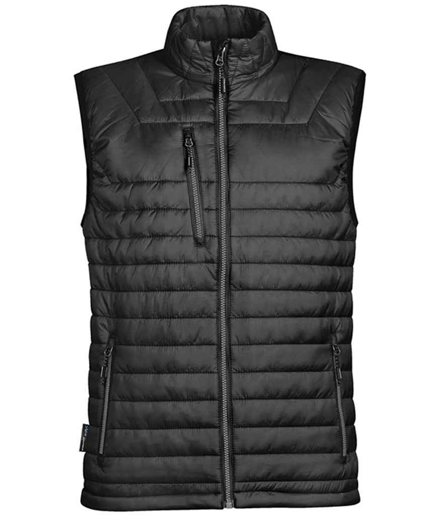 Stormtech Gravity Thermal Bodywarmer in Black Charcoal by Stormtech — Custom branded clothing by Print Press, featuring premium embroidery produced in our specialist print lab in the UK.