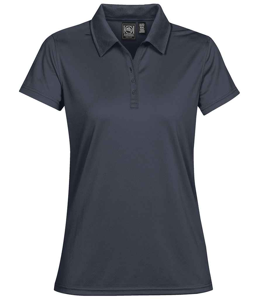 Stormtech Ladies Eclipse H2X-DRY® Piqué Polo Shirt in Navy by Stormtech — Custom branded clothing by Print Press, featuring premium embroidery produced in our specialist print lab in the UK.