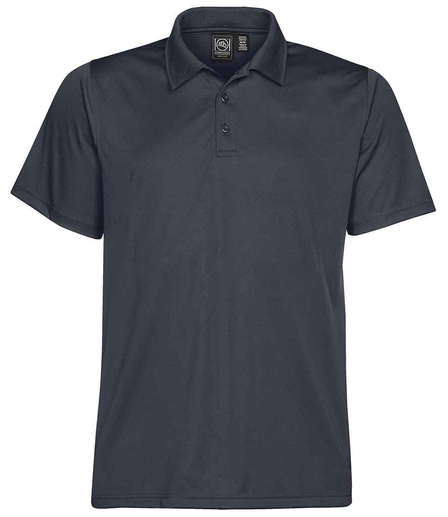 Stormtech Eclipse H2X-DRY® Piqué Polo Shirt in Navy by Stormtech — Custom branded clothing by Print Press, featuring premium embroidery produced in our specialist print lab in the UK.