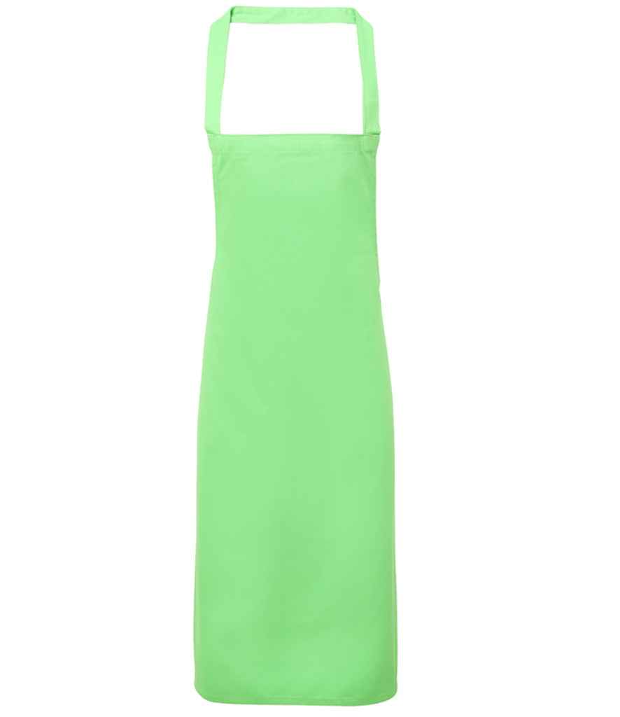Premier Cotton Apron in ONE Apple Green by Premier — Custom branded clothing by Print Press, featuring premium embroidery produced in our specialist print lab in the UK.
