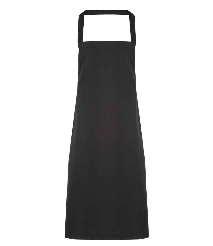 Premier Cotton Apron in ONE Black by Premier — Custom branded clothing by Print Press, featuring premium embroidery produced in our specialist print lab in the UK.