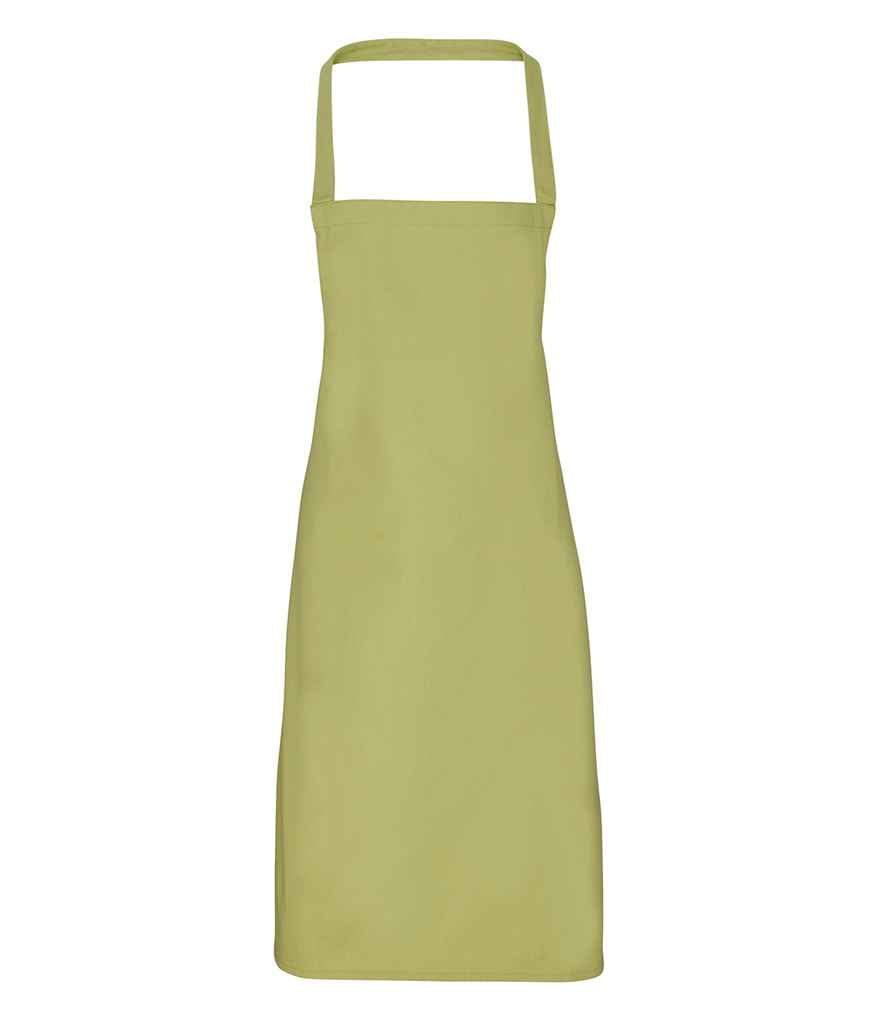 Premier Cotton Apron in ONE Lime Green by Premier — Custom branded clothing by Print Press, featuring premium embroidery produced in our specialist print lab in the UK.