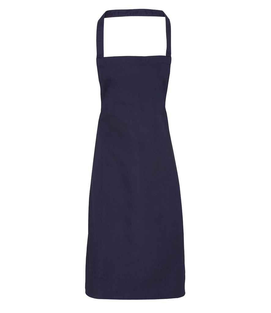 Premier Cotton Apron in ONE Navy by Premier — Custom branded clothing by Print Press, featuring premium embroidery produced in our specialist print lab in the UK.
