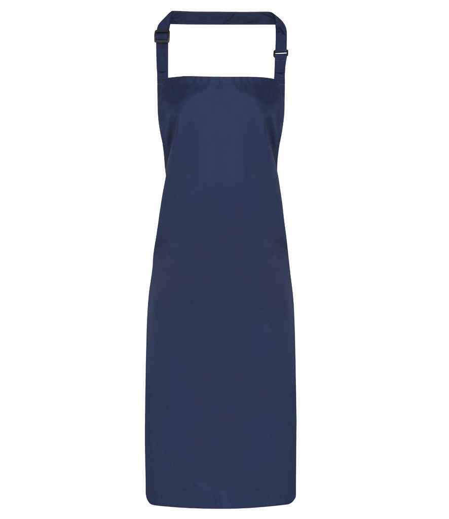 Premier Waterproof Bib Apron in ONE Navy by Premier — Custom branded clothing by Print Press, featuring premium embroidery produced in our specialist print lab in the UK.