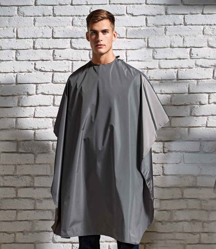 Premier Waterproof Salon Gown in ONE Dark Grey by Premier — Custom branded clothing by Print Press, featuring premium embroidery produced in our specialist print lab in the UK.