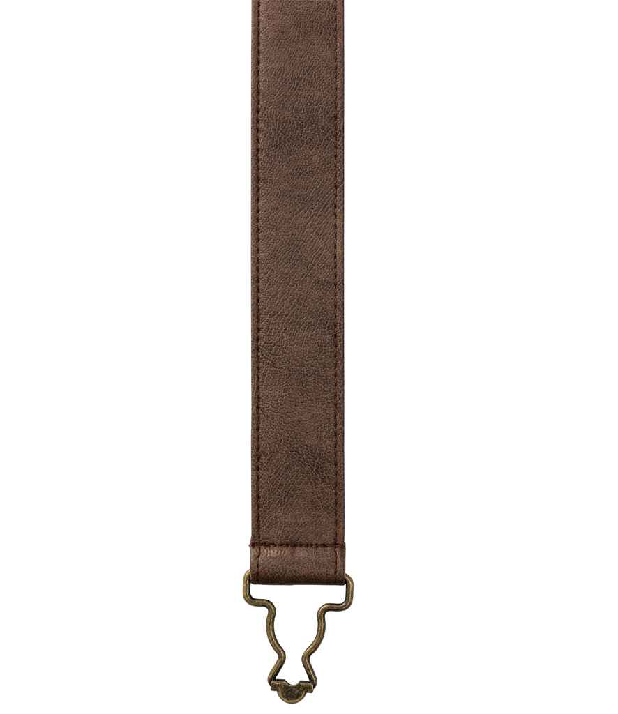 Premier Interchangeable Cross Back Apron Straps in ONE Brown Faux Leather by Premier — Custom branded clothing by Print Press, featuring premium embroidery produced in our specialist print lab in the UK.