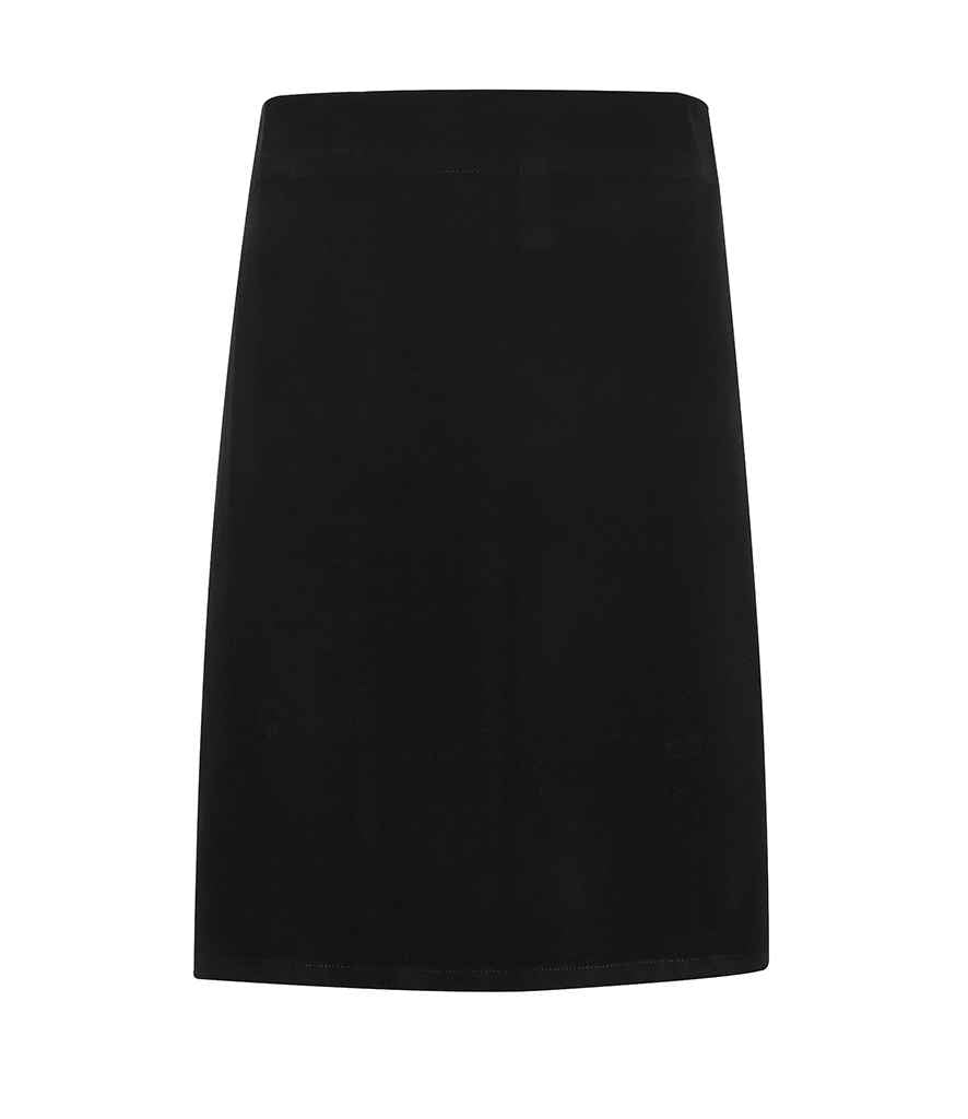 Premier Calibre Waist Apron in ONE Black by Premier — Custom branded clothing by Print Press, featuring premium embroidery produced in our specialist print lab in the UK.