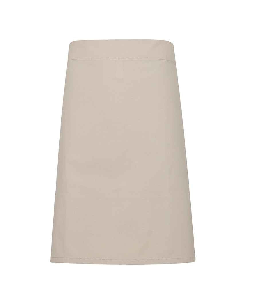 Premier Calibre Waist Apron in ONE Natural by Premier — Custom branded clothing by Print Press, featuring premium embroidery produced in our specialist print lab in the UK.