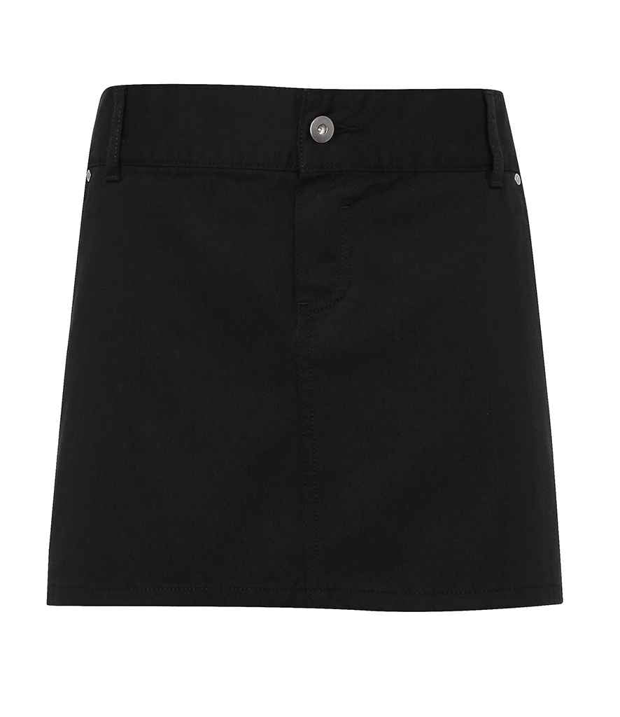 Premier Cotton Chino Waist Apron in ONE Black by Premier — Custom branded clothing by Print Press, featuring premium embroidery produced in our specialist print lab in the UK.