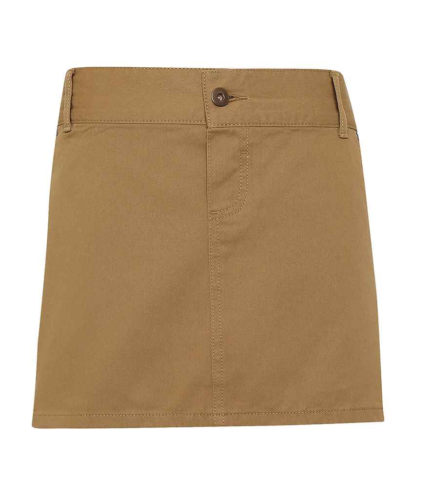 Premier Cotton Chino Waist Apron in ONE Khaki by Premier — Custom branded clothing by Print Press, featuring premium embroidery produced in our specialist print lab in the UK.