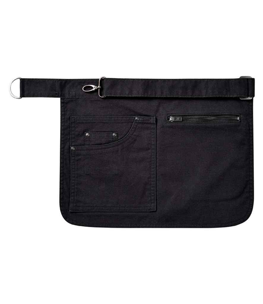 Premier Metro Utility Hip Apron in ONE Black by Premier — Custom branded clothing by Print Press, featuring premium embroidery produced in our specialist print lab in the UK.