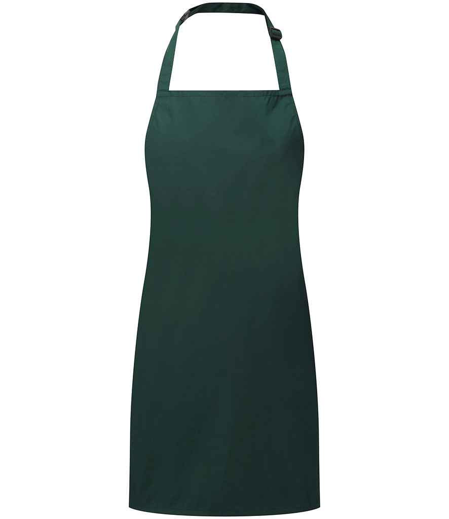Premier Kids Waterproof Apron in Bottle Green by Premier — Custom branded clothing by Print Press, featuring premium embroidery produced in our specialist print lab in the UK.