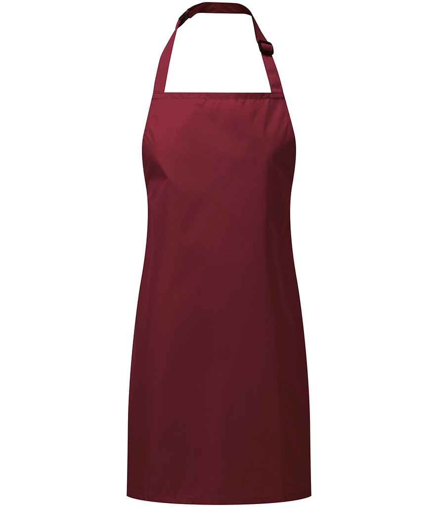 Premier Kids Waterproof Apron in Burgundy by Premier — Custom branded clothing by Print Press, featuring premium embroidery produced in our specialist print lab in the UK.