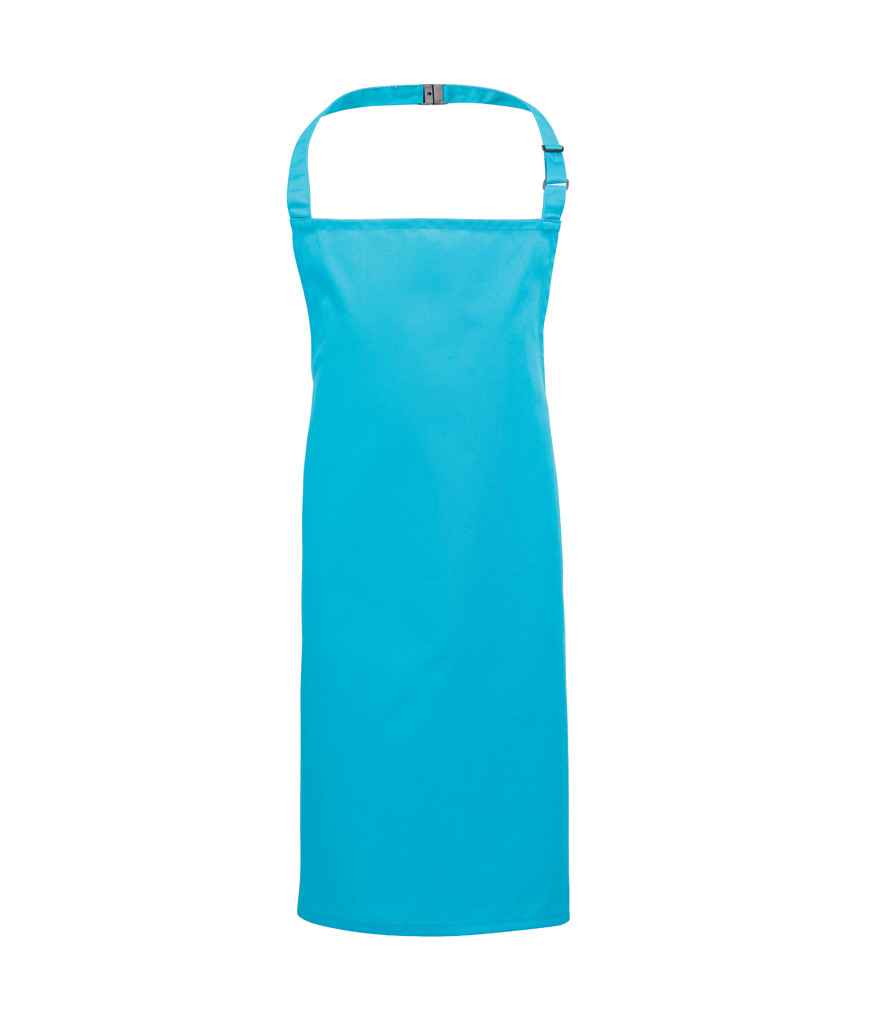 Premier Kids Bib Apron in Turquoise Blue by Premier — Custom branded clothing by Print Press, featuring premium embroidery produced in our specialist print lab in the UK.