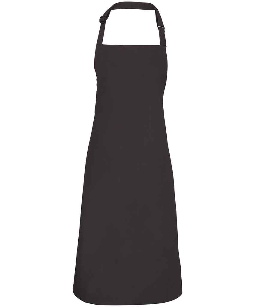 Premier 'Colours' Bib Apron in ONE Charcoal by Premier — Custom branded clothing by Print Press, featuring premium embroidery produced in our specialist print lab in the UK.