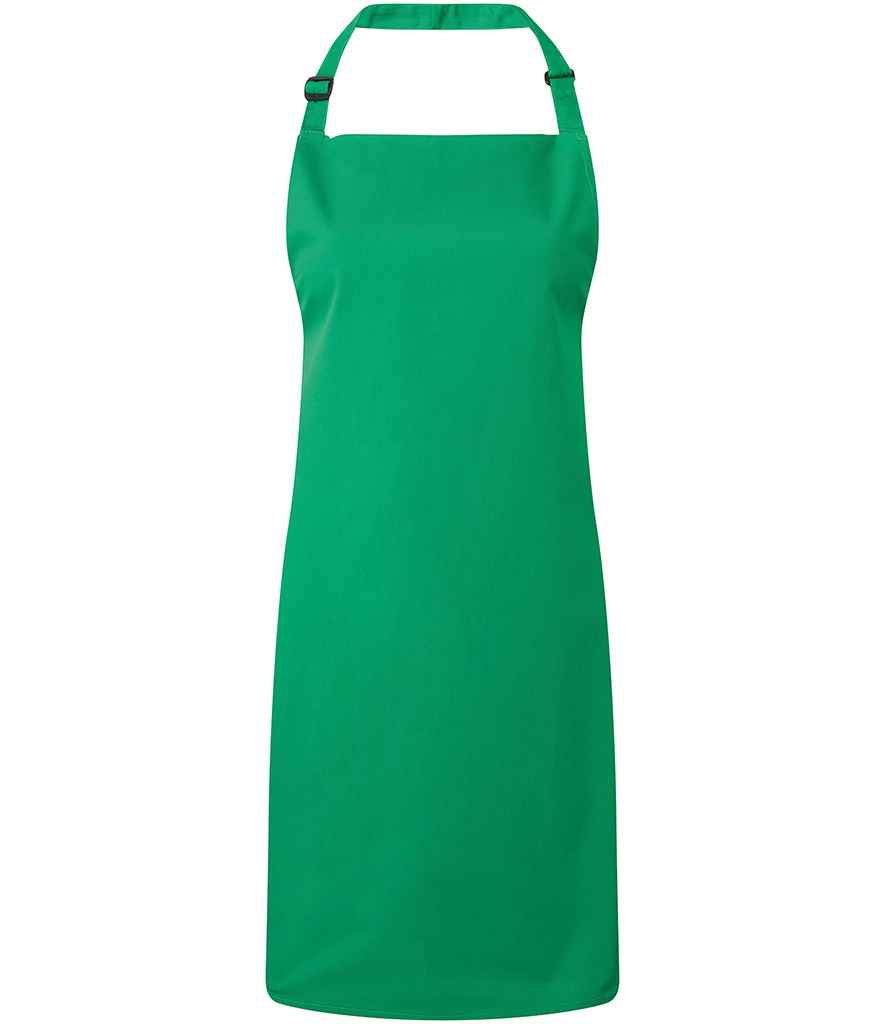 Premier 'Colours' Bib Apron in ONE Emerald by Premier — Custom branded clothing by Print Press, featuring premium embroidery produced in our specialist print lab in the UK.