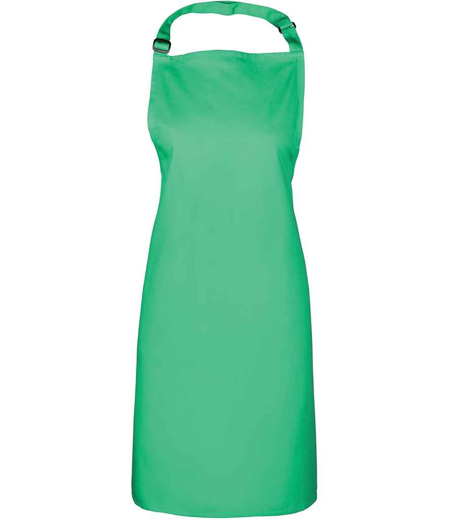 Premier 'Colours' Bib Apron in ONE Kelly by Premier — Custom branded clothing by Print Press, featuring premium embroidery produced in our specialist print lab in the UK.