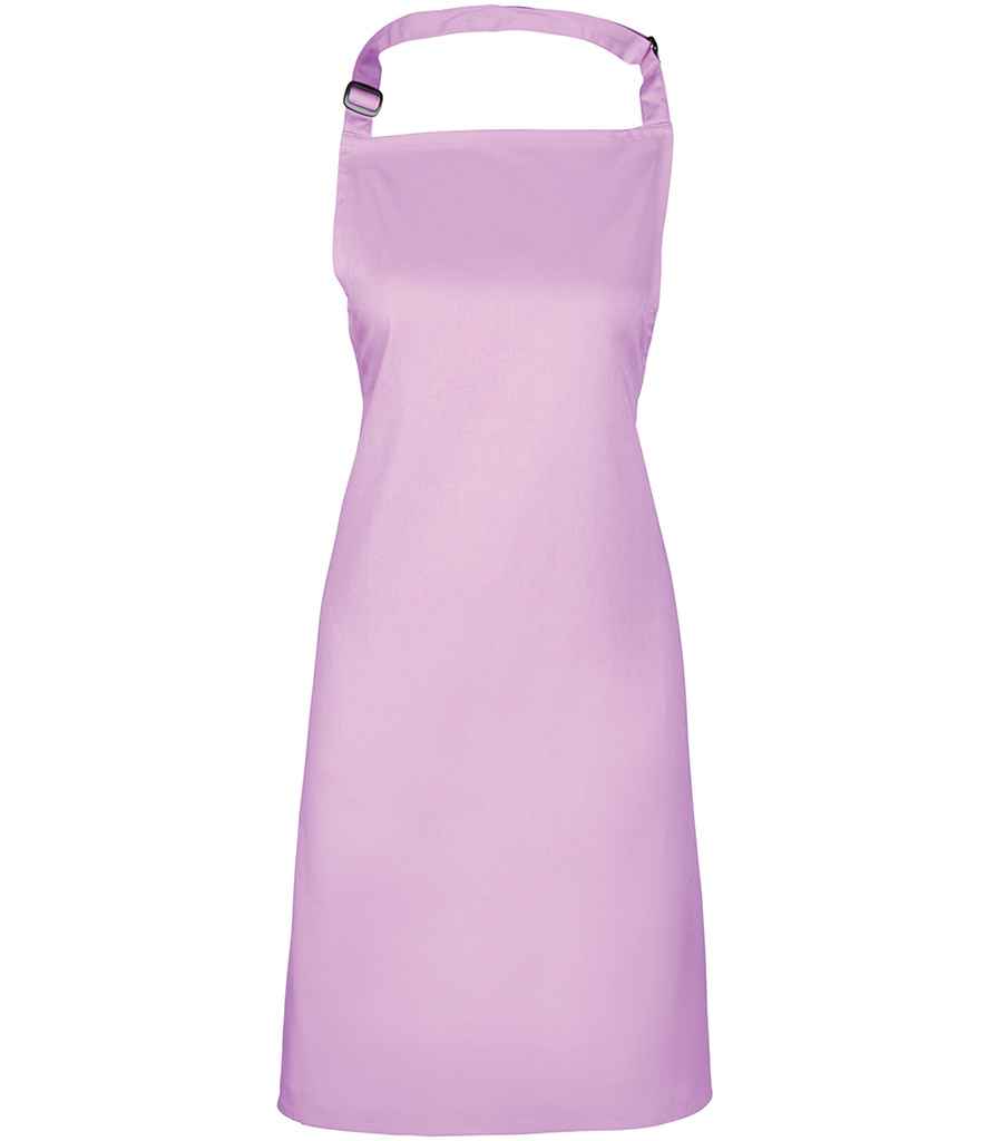 Premier 'Colours' Bib Apron in ONE Lavender by Premier — Custom branded clothing by Print Press, featuring premium embroidery produced in our specialist print lab in the UK.