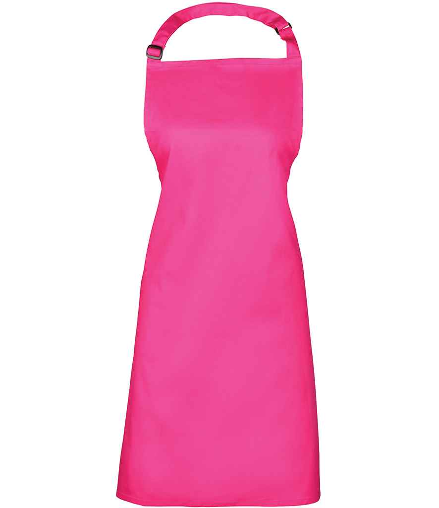 Premier 'Colours' Bib Apron in ONE Magenta by Premier — Custom branded clothing by Print Press, featuring premium embroidery produced in our specialist print lab in the UK.