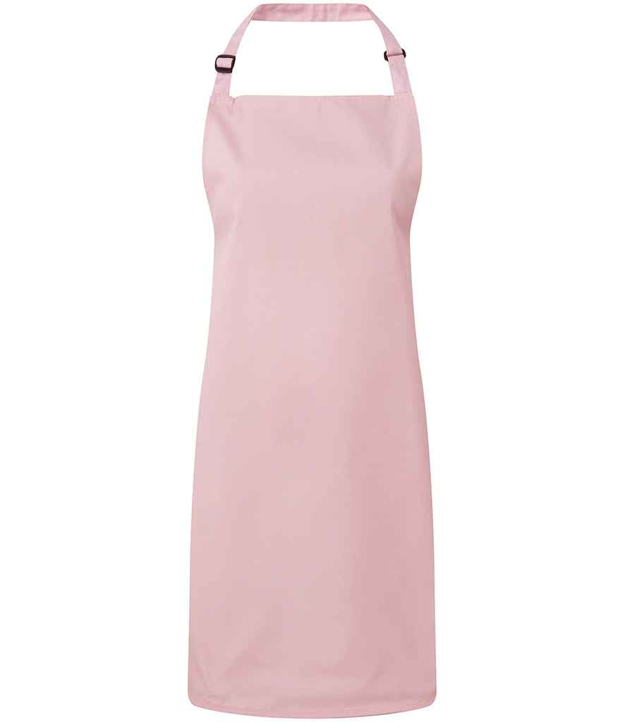 Premier 'Colours' Bib Apron in ONE Pink by Premier — Custom branded clothing by Print Press, featuring premium embroidery produced in our specialist print lab in the UK.