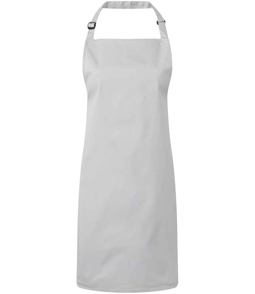 Premier 'Colours' Bib Apron in ONE Silver by Premier — Custom branded clothing by Print Press, featuring premium embroidery produced in our specialist print lab in the UK.
