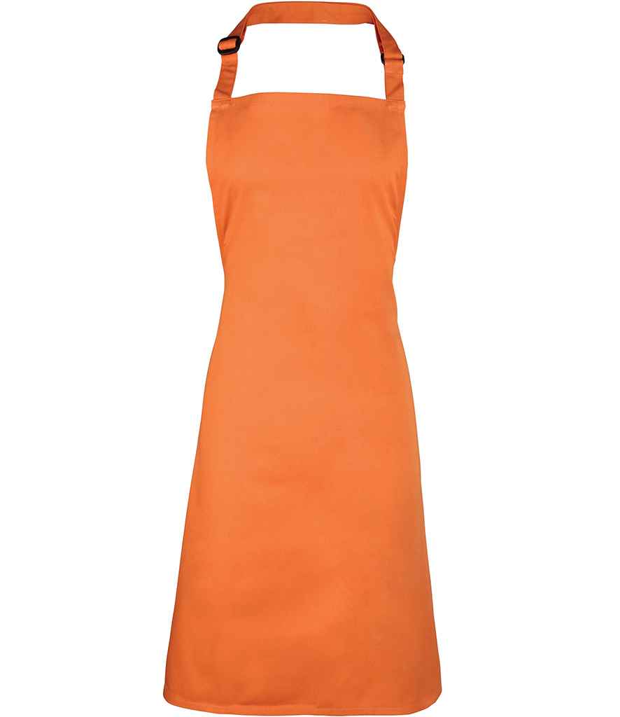Premier 'Colours' Bib Apron in ONE Terracotta by Premier — Custom branded clothing by Print Press, featuring premium embroidery produced in our specialist print lab in the UK.