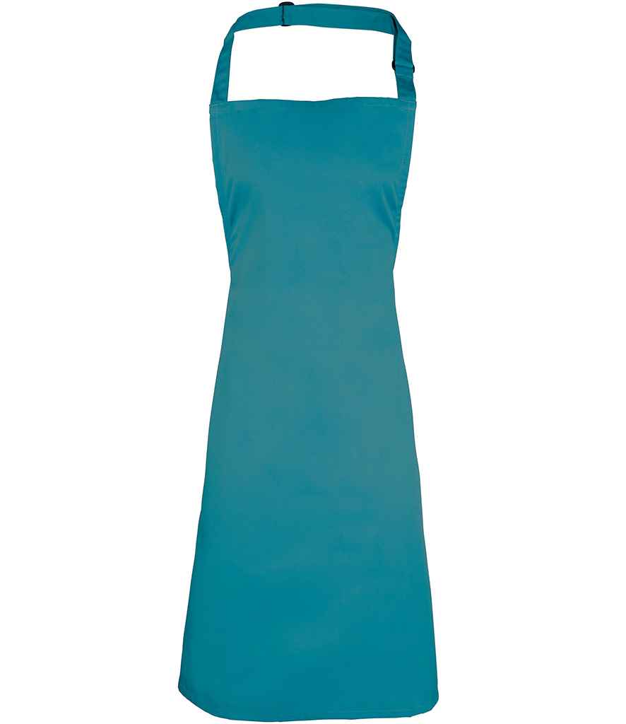 Premier 'Colours' Bib Apron in ONE Teal by Premier — Custom branded clothing by Print Press, featuring premium embroidery produced in our specialist print lab in the UK.