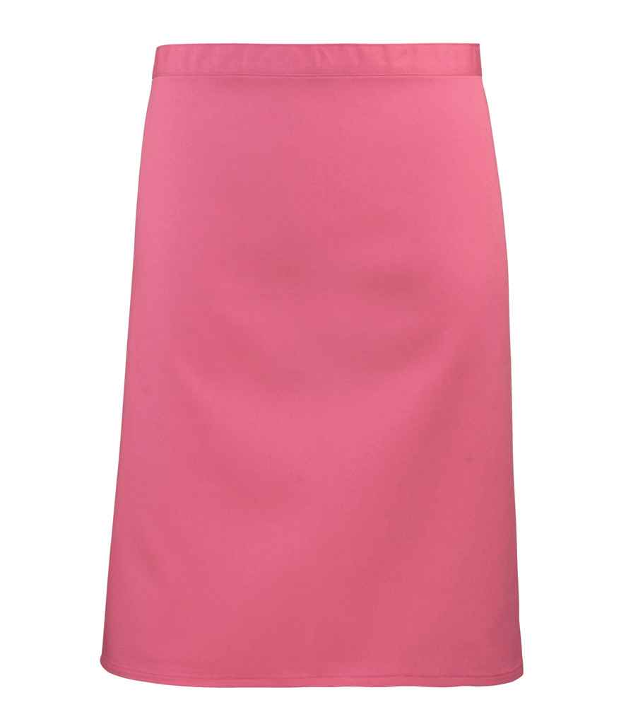 Premier 'Colours' Mid Length Apron in ONE Fuchsia by Premier — Custom branded clothing by Print Press, featuring premium embroidery produced in our specialist print lab in the UK.
