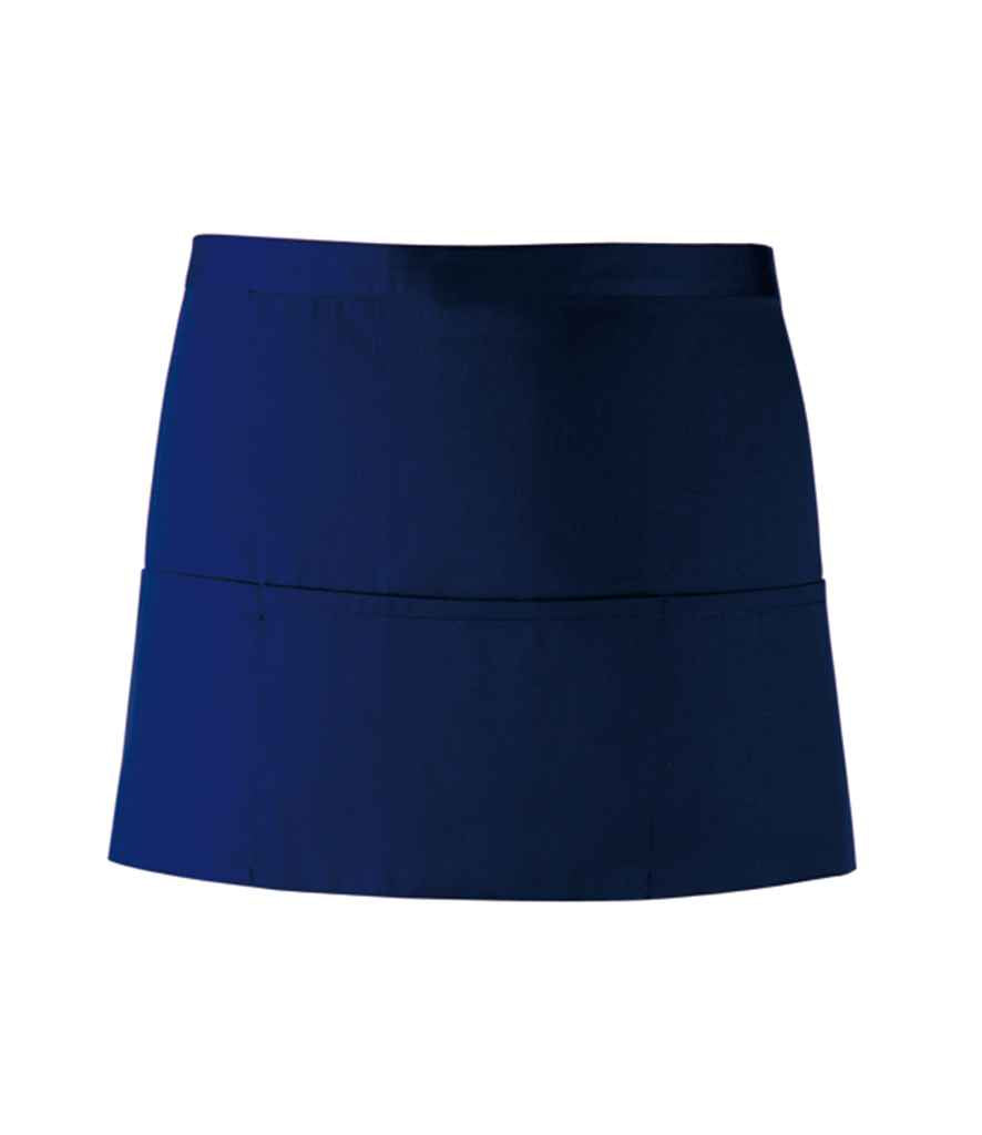 Premier 'Colours' 3 Pocket Apron in ONE Navy by Premier — Custom branded clothing by Print Press, featuring premium embroidery produced in our specialist print lab in the UK.