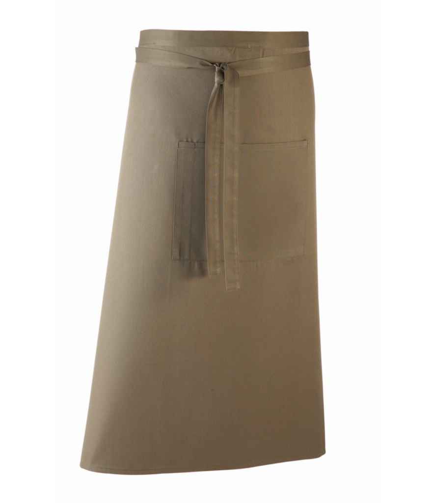Premier 'Colours' Bar Apron in ONE Sage by Premier — Custom branded clothing by Print Press, featuring premium embroidery produced in our specialist print lab in the UK.