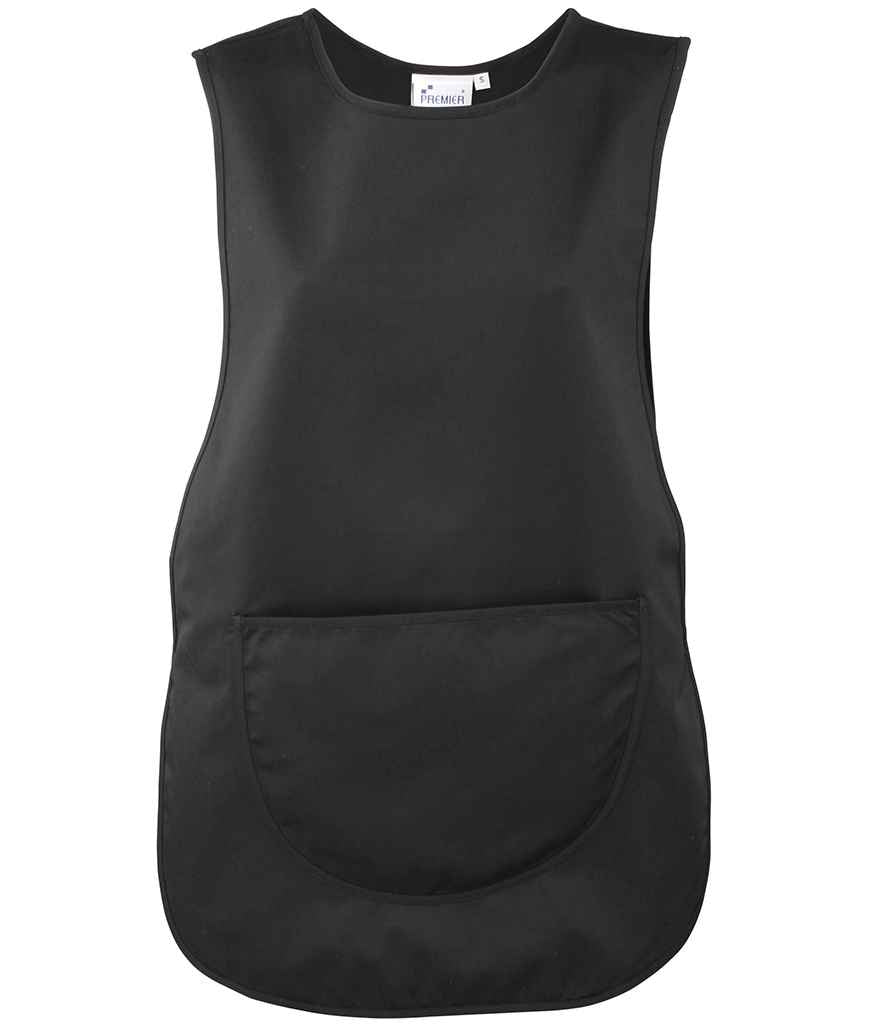 Premier Pocket Tabard in Black by Premier — Custom branded clothing by Print Press, featuring premium embroidery produced in our specialist print lab in the UK.