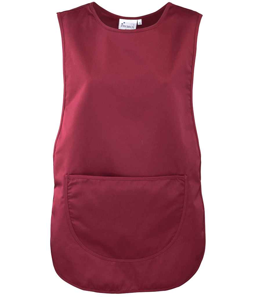 Premier Pocket Tabard in Burgundy by Premier — Custom branded clothing by Print Press, featuring premium embroidery produced in our specialist print lab in the UK.