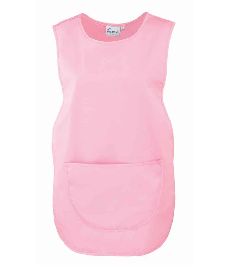 Premier Pocket Tabard in Pink by Premier — Custom branded clothing by Print Press, featuring premium embroidery produced in our specialist print lab in the UK.