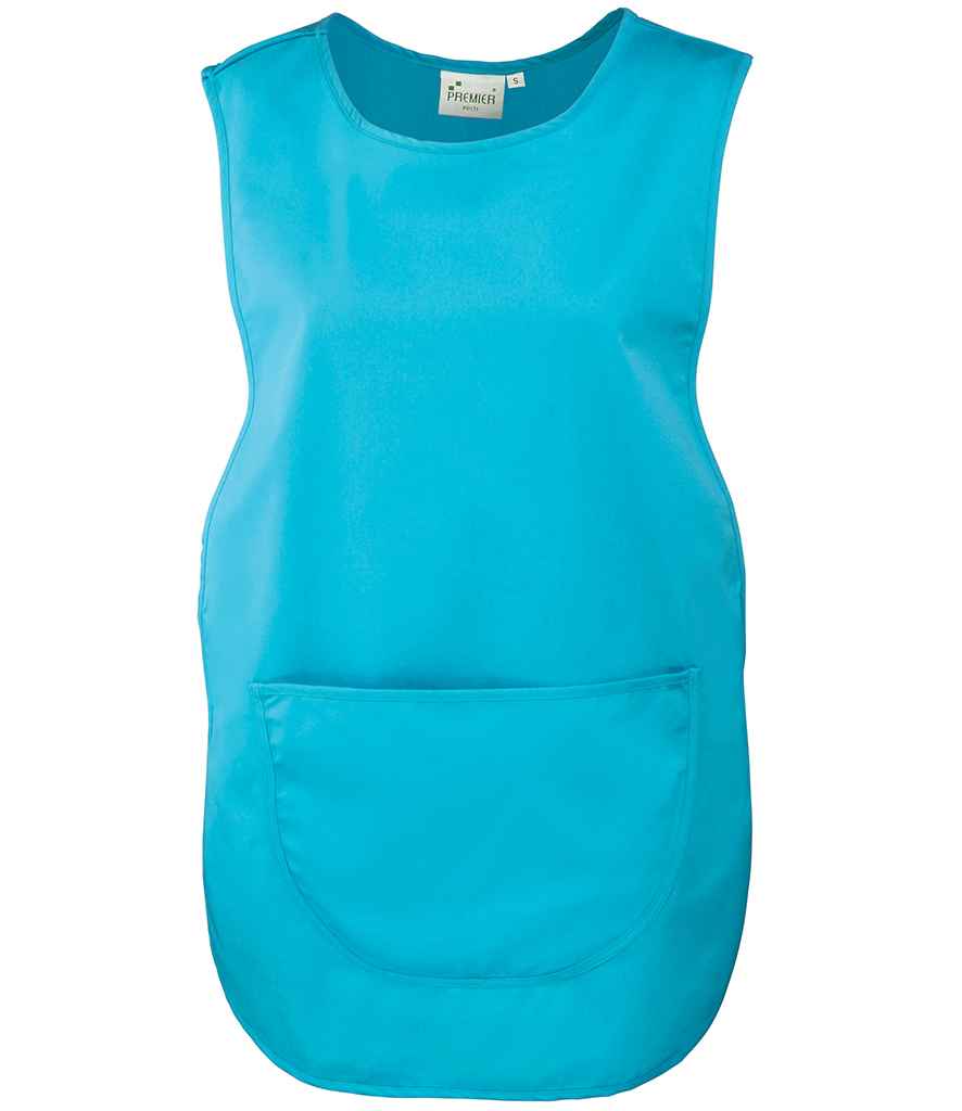 Premier Pocket Tabard in Turquoise Blue by Premier — Custom branded clothing by Print Press, featuring premium embroidery produced in our specialist print lab in the UK.