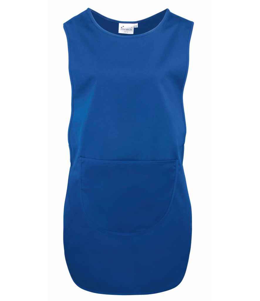 Premier Long Pocket Tabard in Royal Blue by Premier — Custom branded clothing by Print Press, featuring premium embroidery produced in our specialist print lab in the UK.