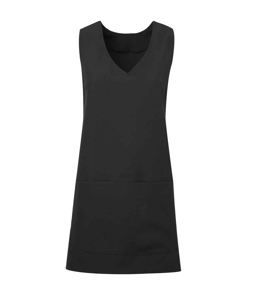 Premier Wrap Around Tunic Apron in Black by Premier — Custom branded clothing by Print Press, featuring premium embroidery produced in our specialist print lab in the UK.