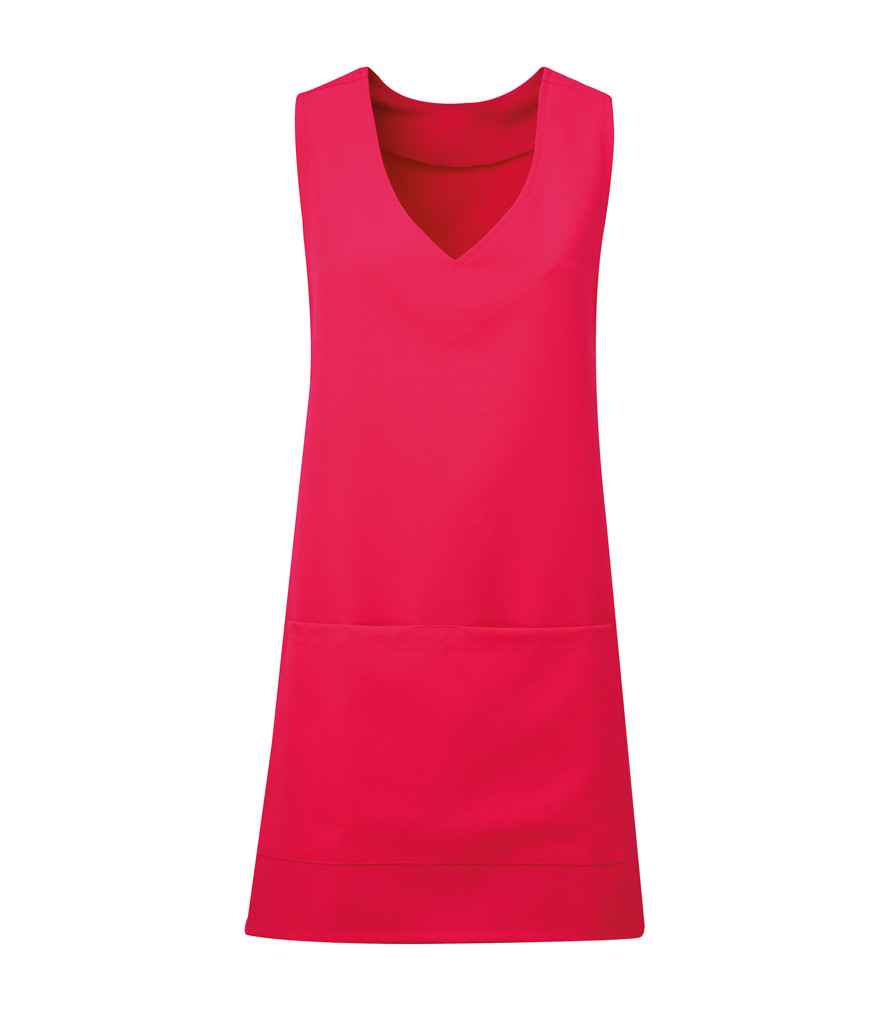 Premier Wrap Around Tunic Apron in Hot Pink by Premier — Custom branded clothing by Print Press, featuring premium embroidery produced in our specialist print lab in the UK.