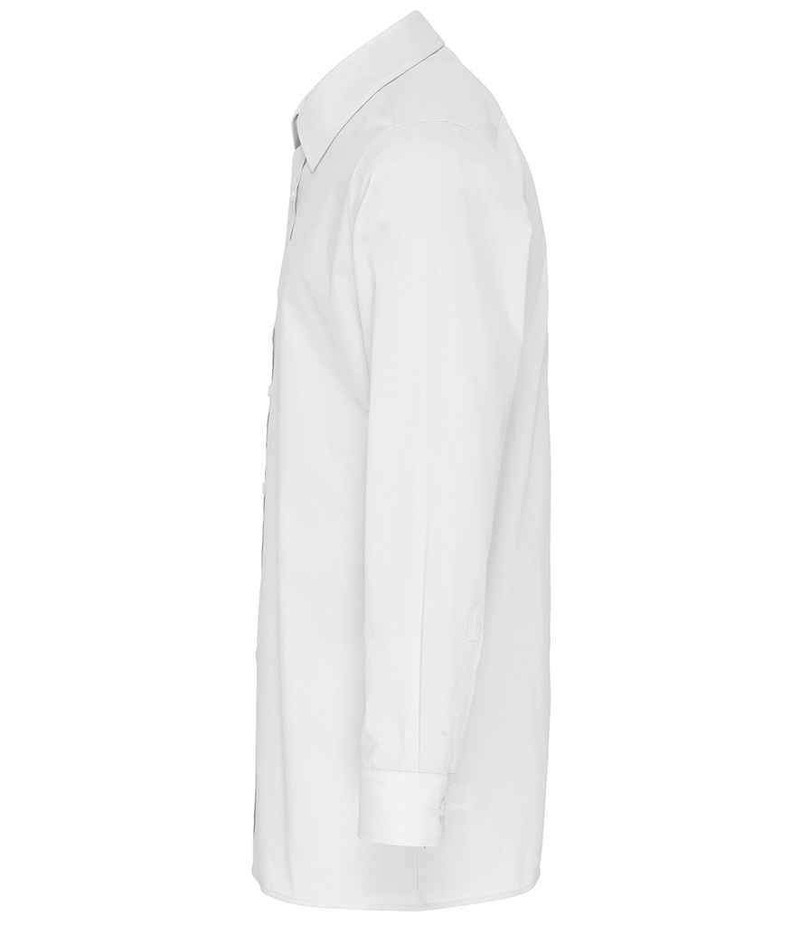 Premier Long Sleeve Fitted Poplin Shirt in by Premier — Custom branded clothing by Print Press, featuring premium embroidery produced in our specialist print lab in the UK.