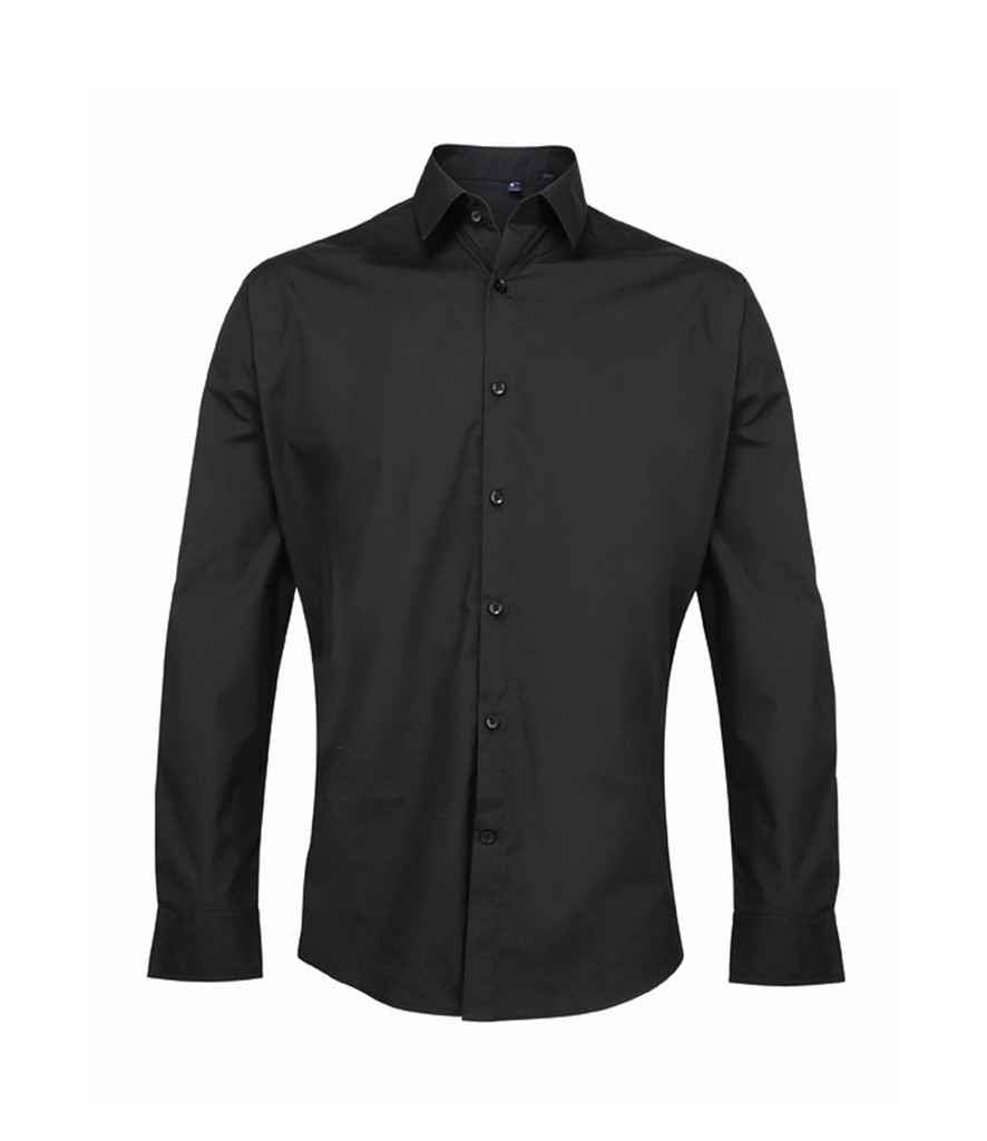 Premier Supreme Long Sleeve Poplin Shirt in by Premier — Custom branded clothing by Print Press, featuring premium embroidery produced in our specialist print lab in the UK.