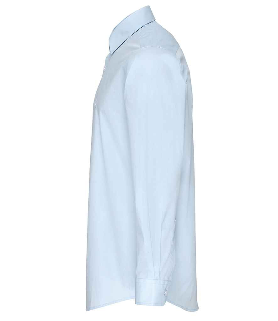 Premier Supreme Long Sleeve Poplin Shirt in by Premier — Custom branded clothing by Print Press, featuring premium embroidery produced in our specialist print lab in the UK.